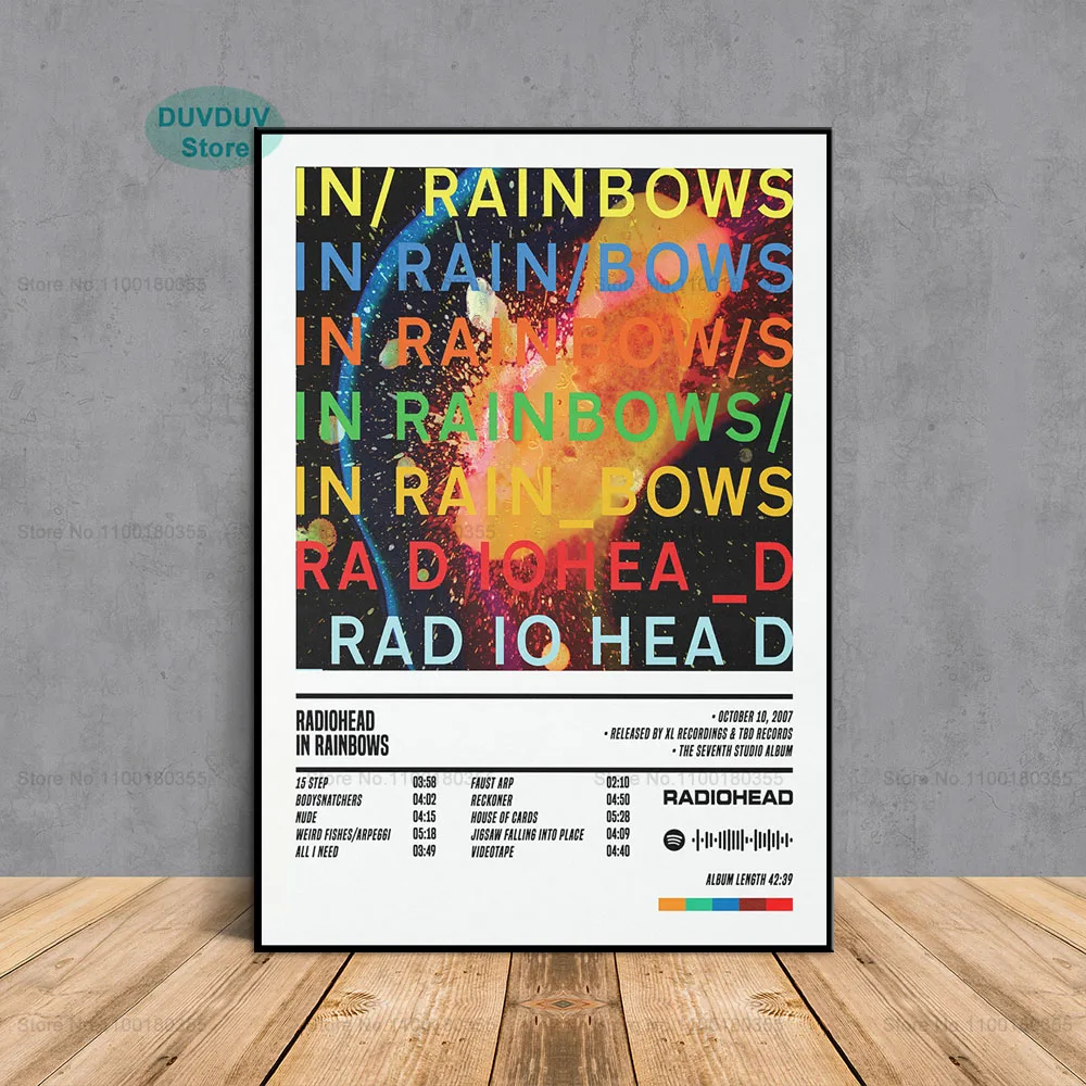 Радио-head рэпер певец звезда в радуге музыкальный альбом Обложка настенный