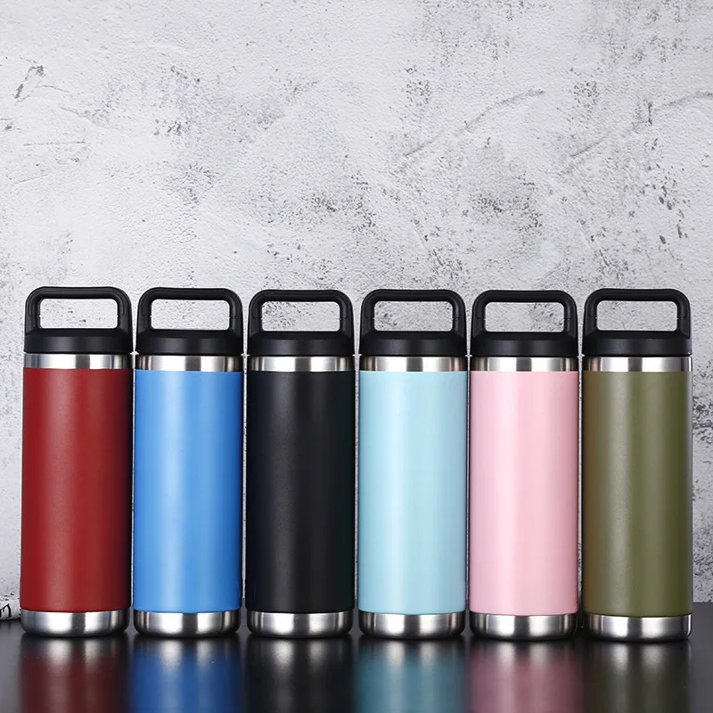 

Custom logo 18ozThermos Water Cup Water bottle Stainless Steel Creative Thermoses Coffee Mug Gifts