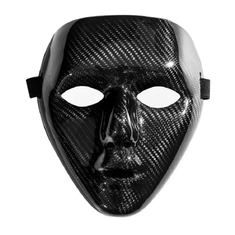 Halloween Twill Carbon Fiber Dance Mask Cosplay Hippop Mask