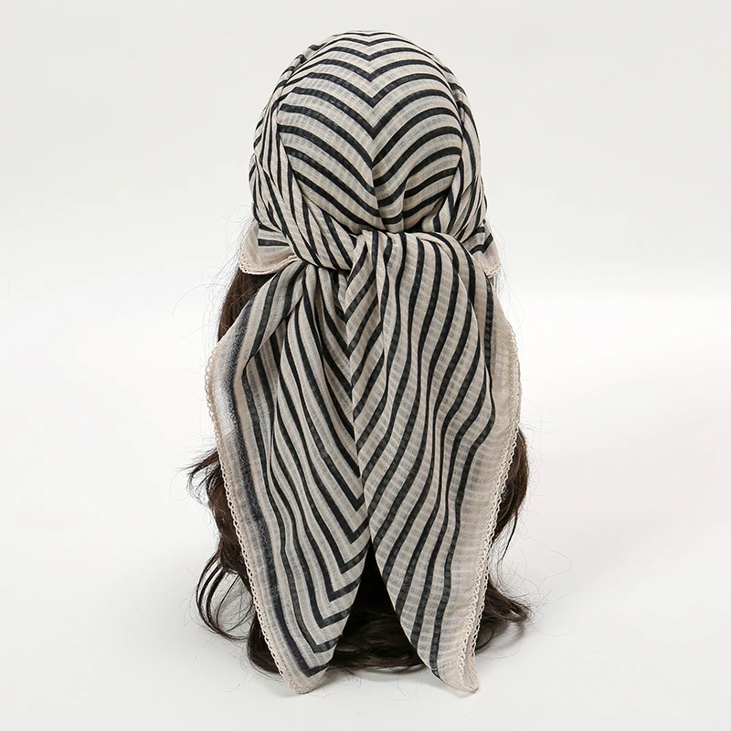 Хлопковый квадратный шарф