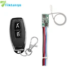 Беспроводной переключатель дистанционного управления Tiktango, 433 МГц, большой радиус действия, мини-приемник, 3,6 В, 12 В, 24 В, 433 МГц, передатчик дистанционного управления