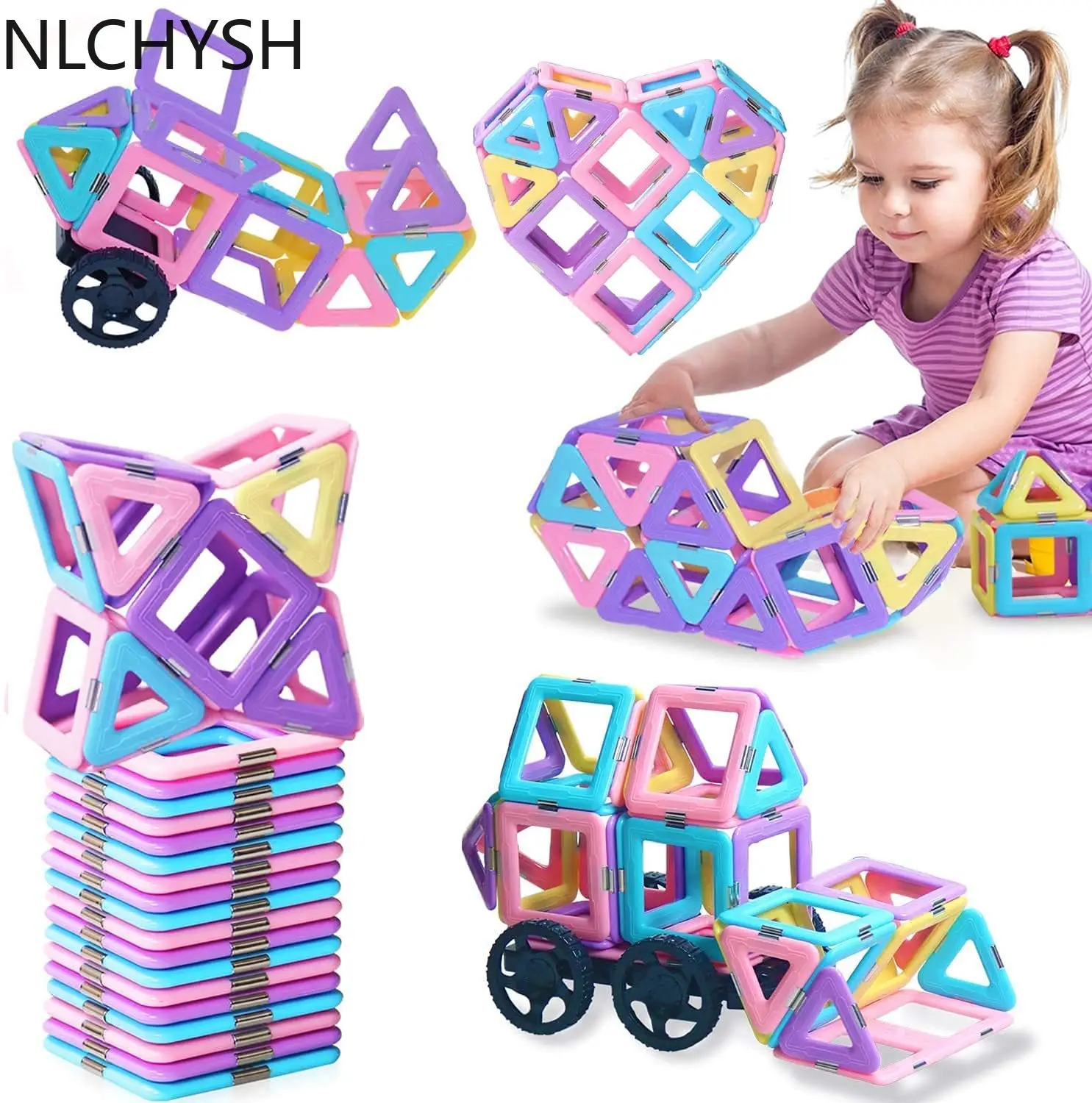 

Конструктор Магнитный в виде замка, детский Развивающий кубик, креативное обучение и развитие, подарочные наборы