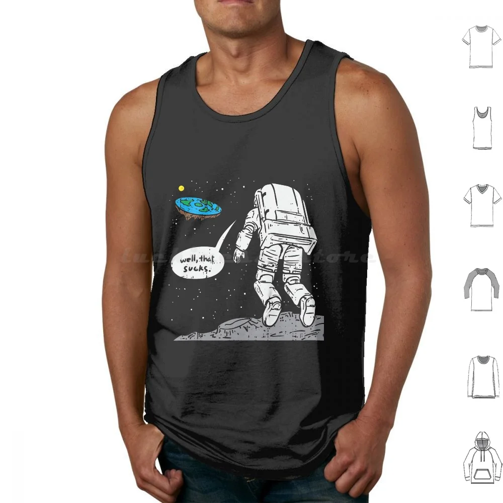

Moon Landing , Flat Earth , That Sucks , Space Tank Tops Print Cotton What Is Black     Whats The Meaning Of Black