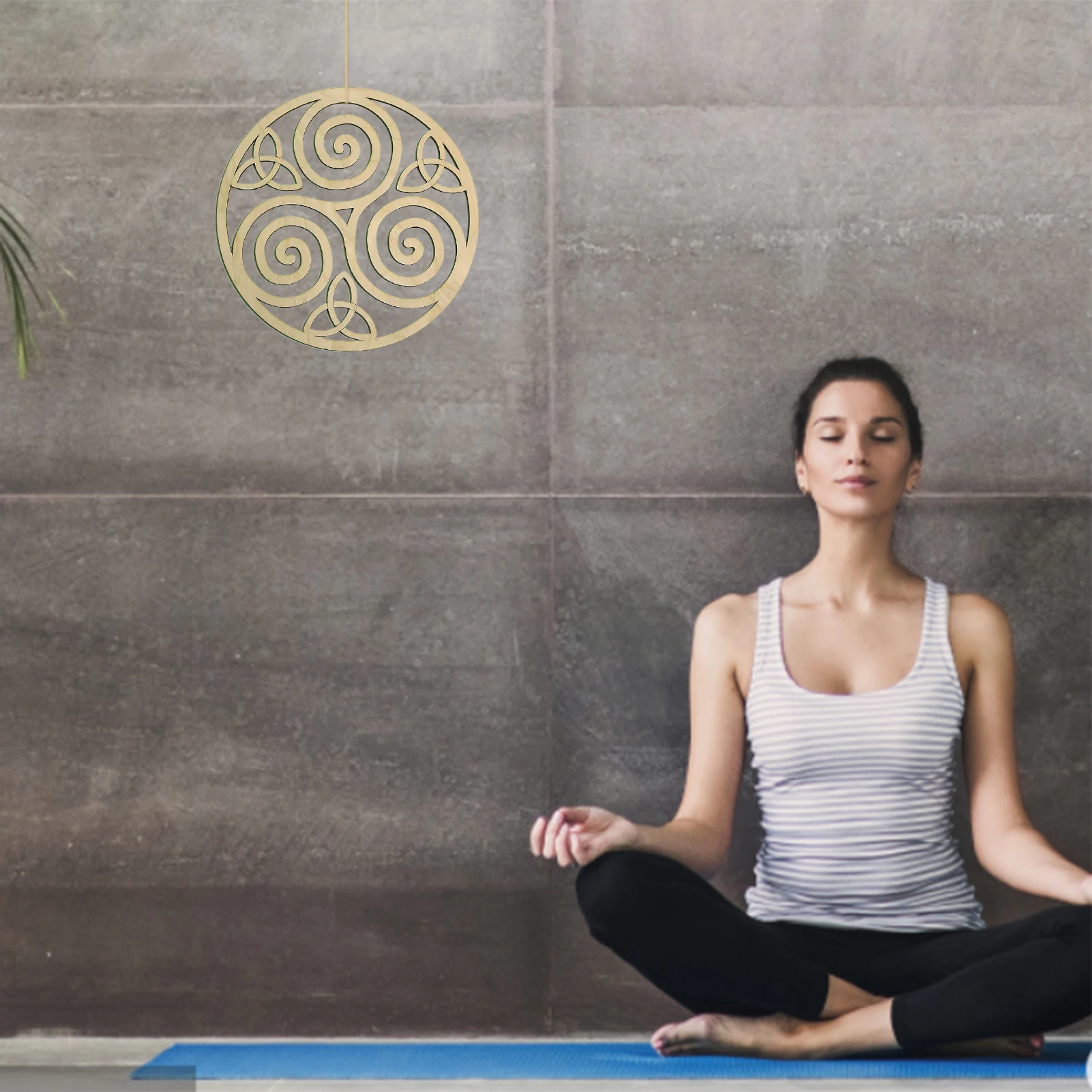 Кельтский арт Triskele узел деревянная стена искусство ирландские символы кельтский