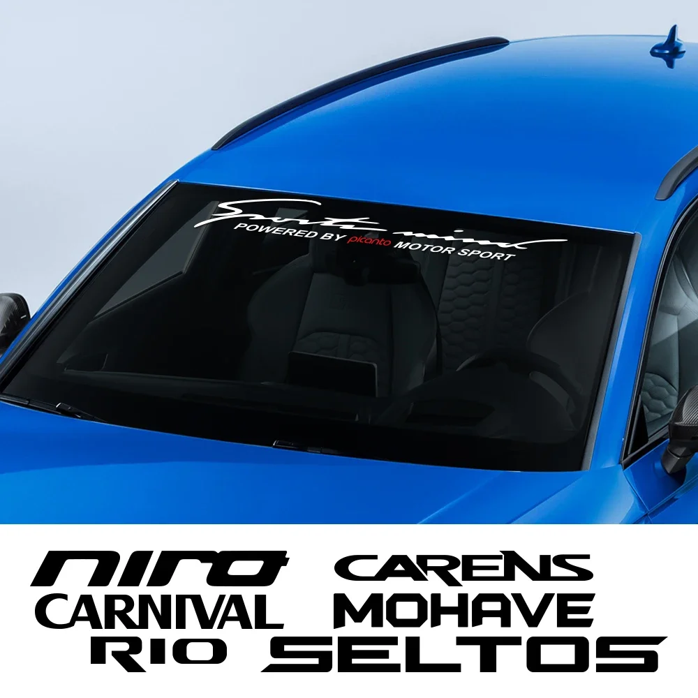 Автомобильная наклейка на лобовое стекло для Kia CARENS CARNIVAL CERATO K5 mohas NIRO PICANTO RIO SEDONA