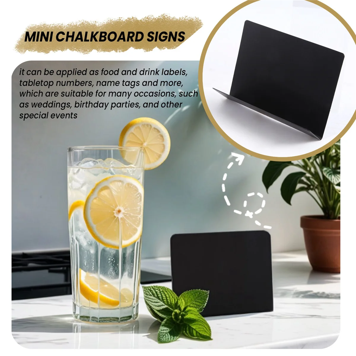 20 шт. 4x3 дюйма мини-доска для стола палатка знак доска бирки буфета этикетка еды