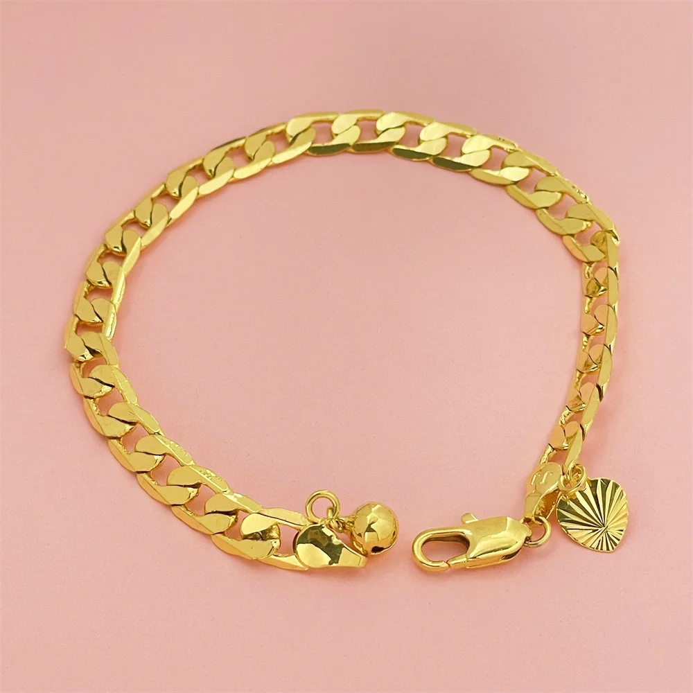 Стильный золотой цветной 6 мм Боковой браслет Лидер продаж ювелирные изделия