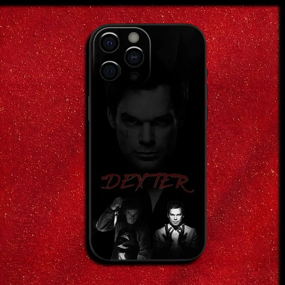 Чехол для телефона D-Dexter Morgan iPhone 16 15 14 13 12 11 Pro X XS Max XR Plus Mini Soft Black Cover