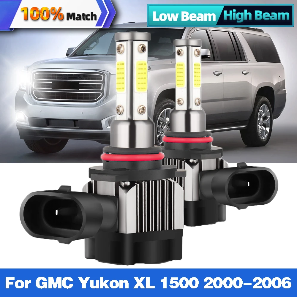 

LED Canbus 90W Turbo LED HB3 HB4 Car Headlight Bulbs 9005 9006 Lights 6000K Auto Lamps 12V For GMC Yukon XL 1500 2000-2006