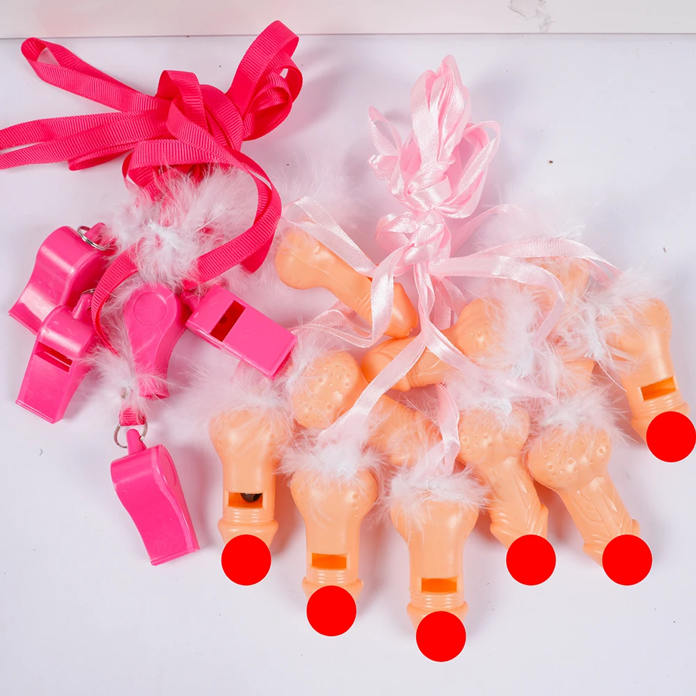 Сувенирные свистки в форме пениса набор из 10 штук