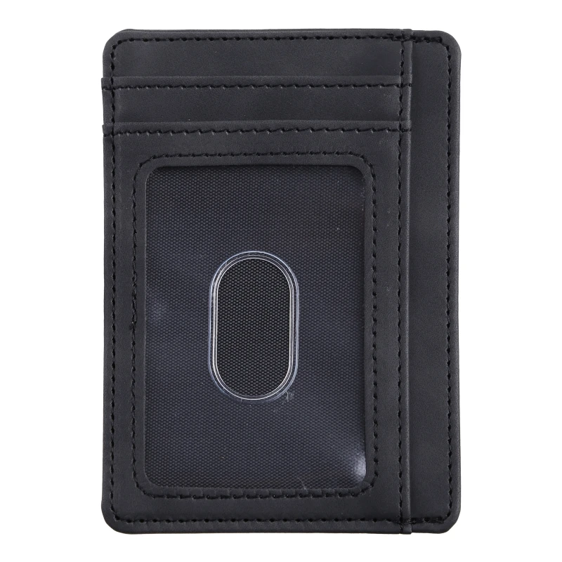 

M2EA Pu Leather ID Card Holder Bank Credit Card Box Multi Slot Slim Card Case Wallet Women Men Business Card Cover Gifts