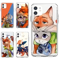 for iphone 10 11 12 13 mini pro 4s 5s se 5c 6 6s 7 8 x xr xs plus max 2020 soft cases cover new lovely crazy zootopia rabbit