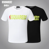 2022 classic authentic dsquared2 cotton letter printing unisex couple t shirt clothing 840