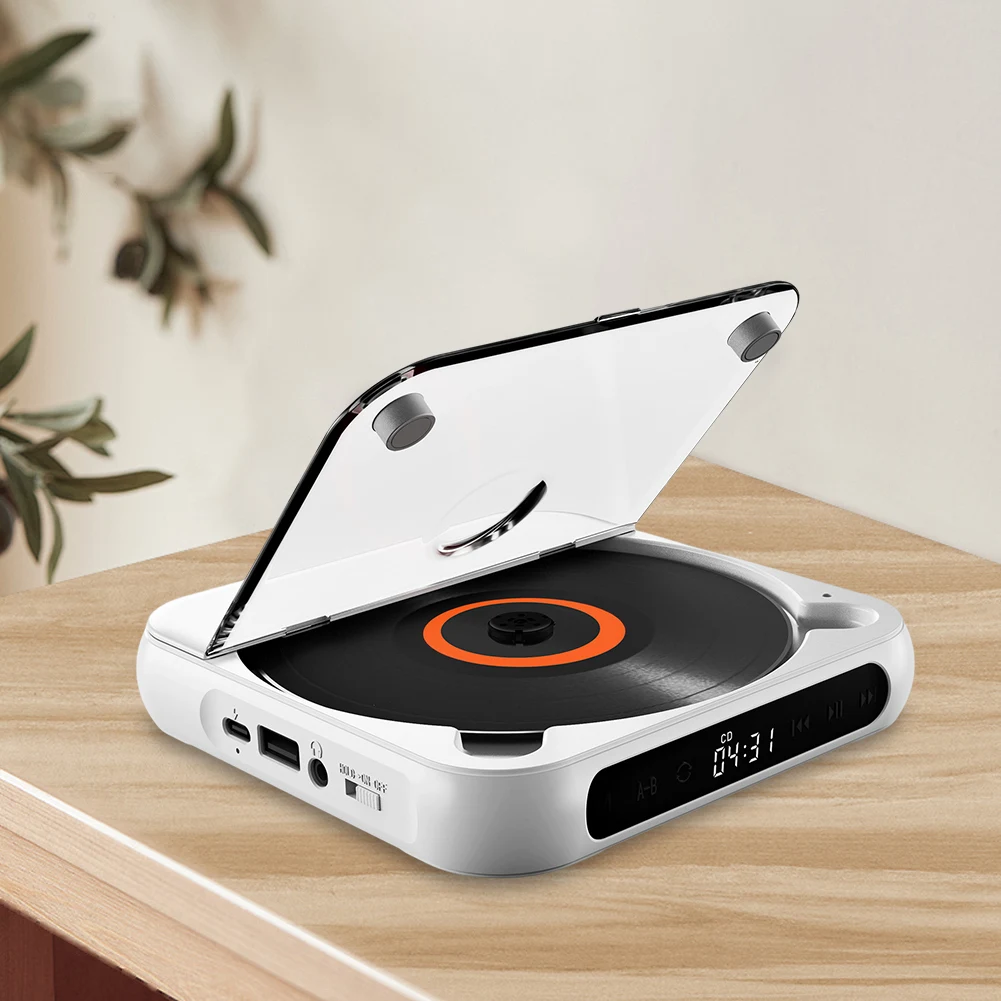 Bluetooth Speaker Stereo Cd Music Player A-b Repeat Usb Aux 