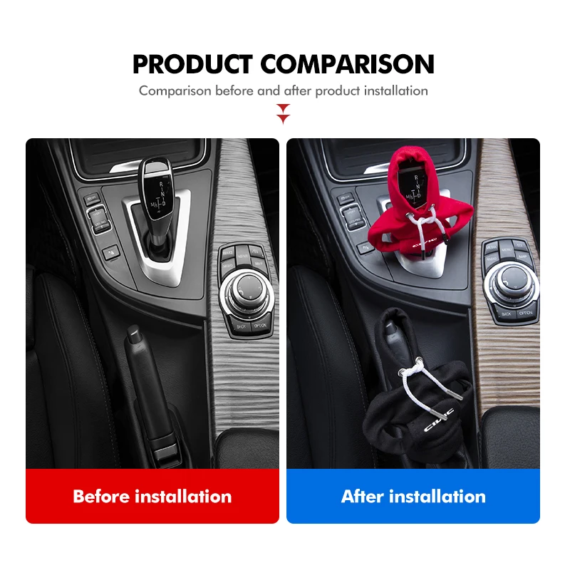 Фото Стильный чехол-худи на ручку переключения передач для Honda Mugen Civic Insight Typer XR-V Vtec UR-V SI RR City №4