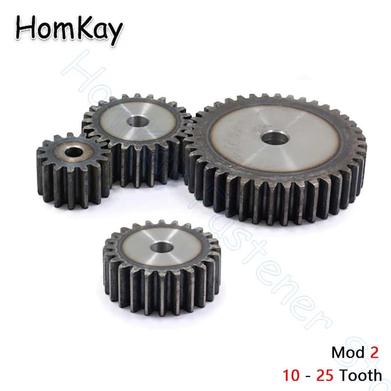 

Mod 2 Spur Gear 10T-25T Metal Transmission Gears 45# Steel Thick 20mm 2M 10 11 12 13 14 15 16 17 18 19 20 21 22 23 24 25 Tooth