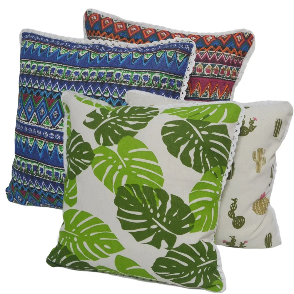 Наволочка для диванной подушки из льна с геометрическим принтом, декоративная Рождественская наволочка для диванной подушки, размеры 65x6/60x120 см