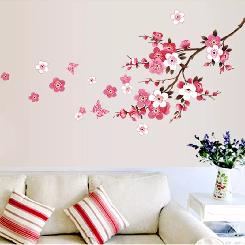 

Creative Flower Pot Wall stickers For Living Room Bedroom Baseboard Removable Wall Decals Art Home Decor Plant Sticker