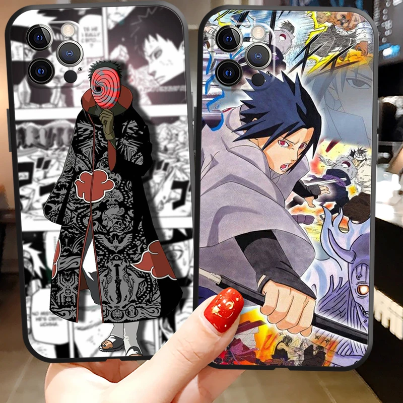 

NARUTO Anime Japan Phone Cases For iPhone 11 12 Pro MAX 6S 7 8 Plus XS MAX 12 13 Mini X XR SE 2020 Soft TPU Carcasa Funda