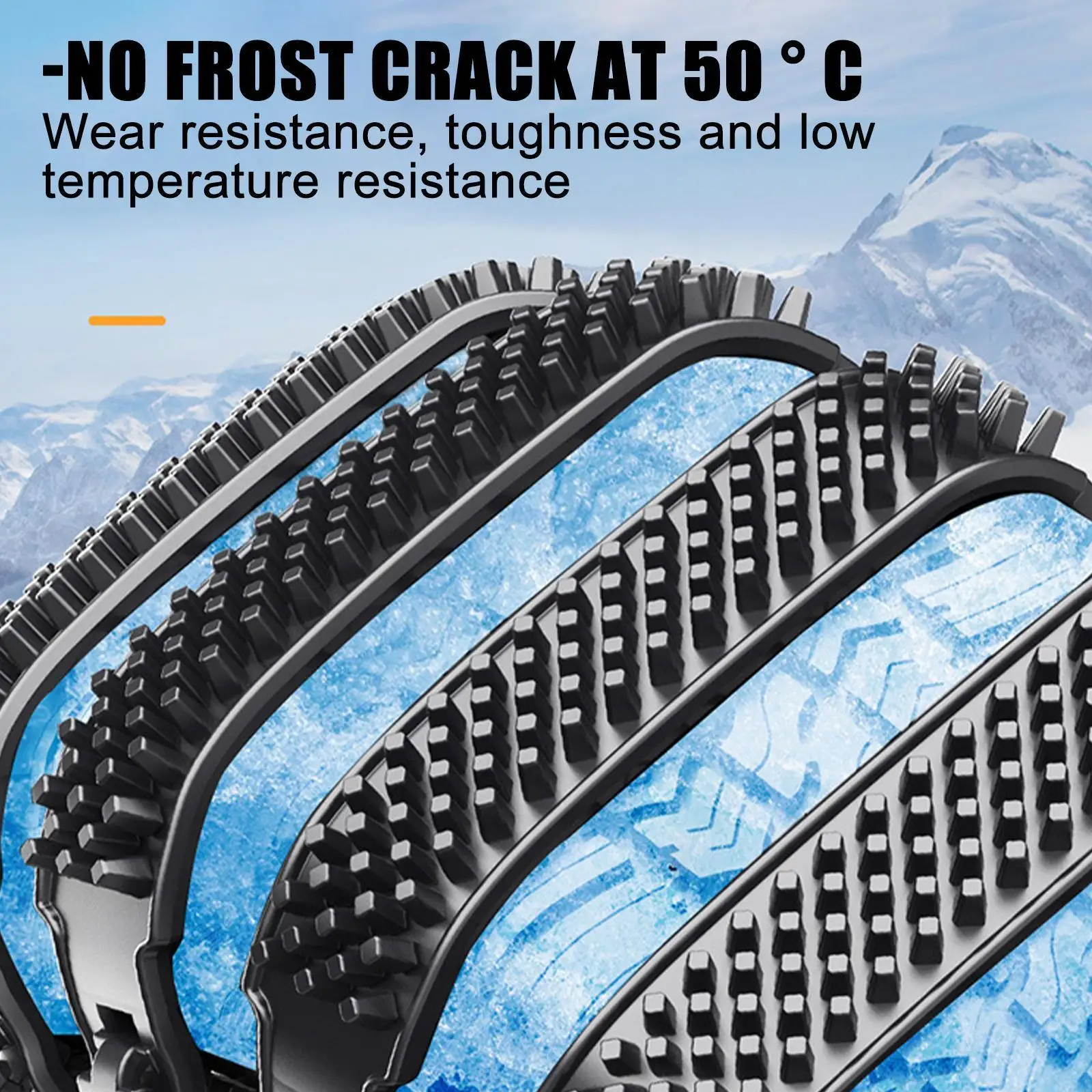 

Car Truck Chain Winter Tire Anti-skid Belt Anti-skid Chain Escape Track And Universal Tire Mud Thickened Anti-skid Car R6z1
