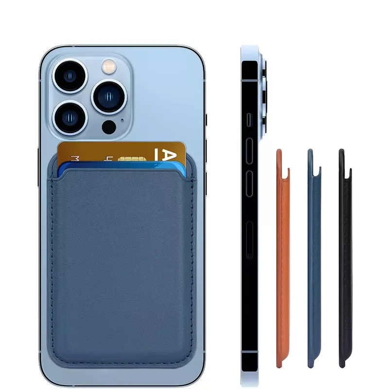 

Free Shipping Leather Card Holder Bag For iPhone 11 12 13 Pro Max mini Case Cover Magmet And For Magsafe