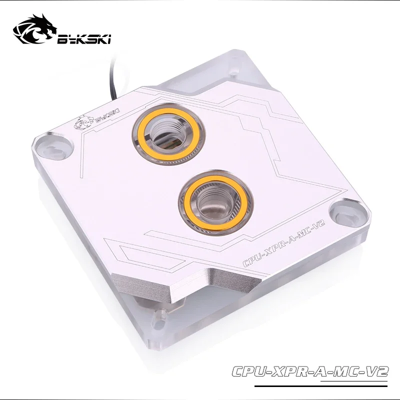 Водяной блок для ЦП Bykski Intel LGA 1700 1200 1150 1151 1155 2011 стильный кулер с синхронизацией 12