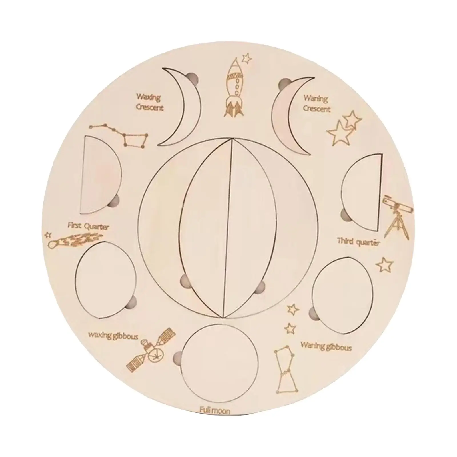 

Moon Phase Puzzle Preschool Learning Activities Moon Recognition Jigsaw for Children Preschool Kids Toddlers