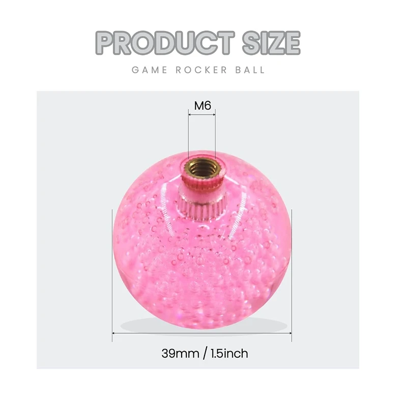 1 шт. хрустальный джойстик с шариковой верхней ручкой рокер M6 винтовая головка
