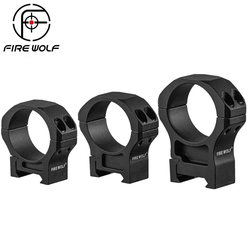 Огонь волк 7075 Алюминиевый сплав 34 мм Высокий/низкий профиль прицела Пикатинни