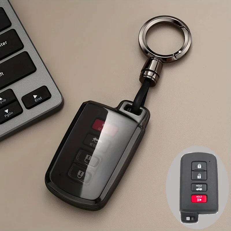 

Новый чехол из ТПУ для автомобильного дистанционного ключа для Toyota Corolla Camry RAV4 Highlander Auris CHR Avalon Land Cruiser, защищенная сумка-брелок