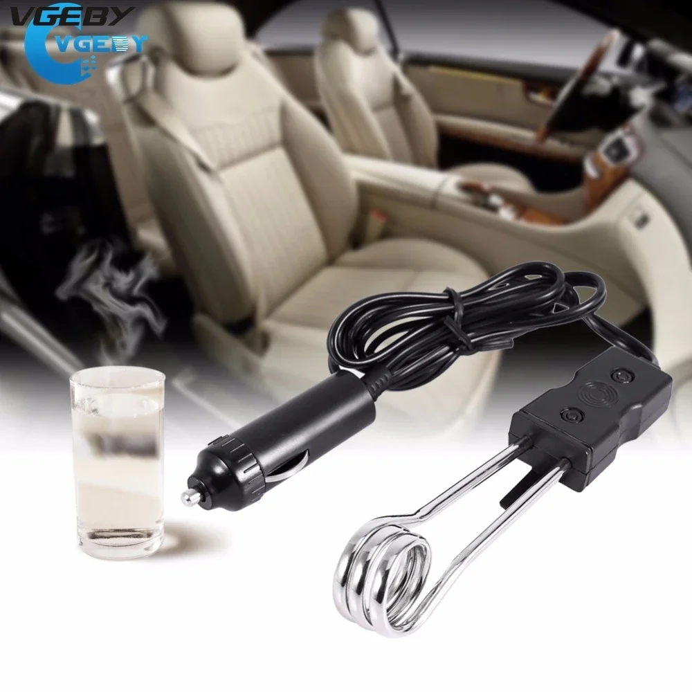 Портативный электрический автомобильный погружной водонагреватель 12 В для