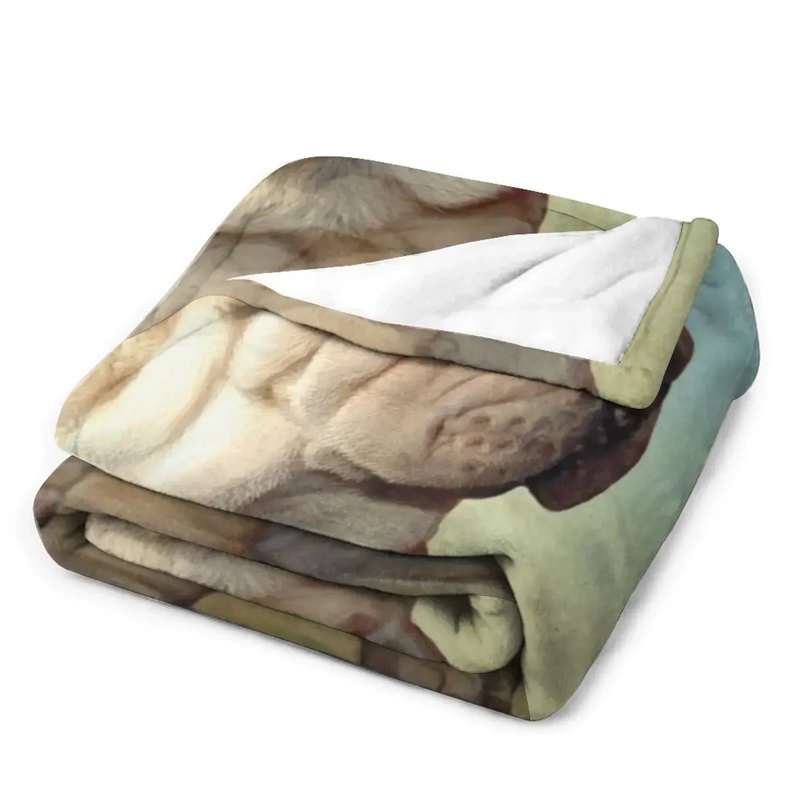 Одеяло для щенков Shar Pei декоративные одеяла