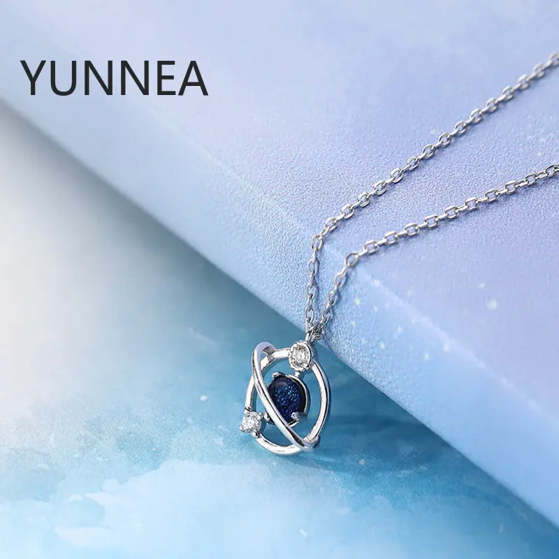 Титановая сталь фантазия планета ожерелье Вселенная женский Sen короткий стиль