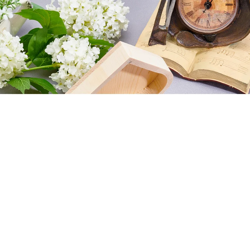 4Pcs New Heart Shape Wood Box Earring Ring Necklace Jewelry Storage Boxes Wedding Gift Cosmetic Organizer Case 12.7x13.25x7.05cm