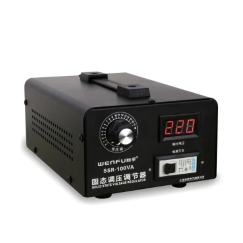 

220V Single Phase Solid State Voltage Regulator Electronic Silicon Controlled Voltage Regulator 100A SSR-100A