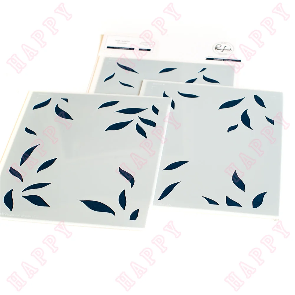 

2022 Leafy Background Plastic Stencils For DIY Diary Scrapbook Paper Card Photo Album Decoration Craft Engraving Making Template