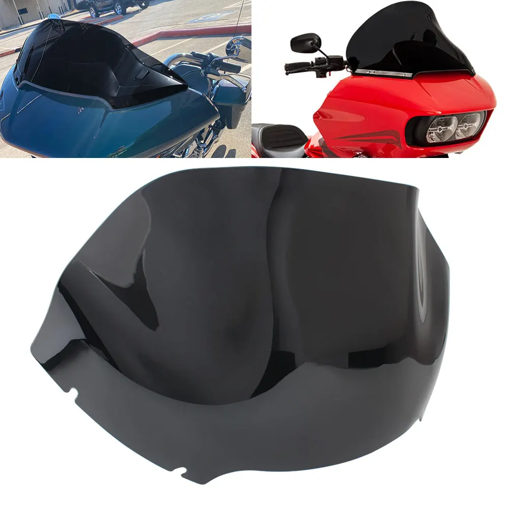 Фото Ветровые стекла для мотоциклов 13,5 дюймов, подходят для Harley-Davidson Road Glide CVO/SE Limited Special ST Ultra 1998–2023, черные ветрозащитные дефлекторы №1
