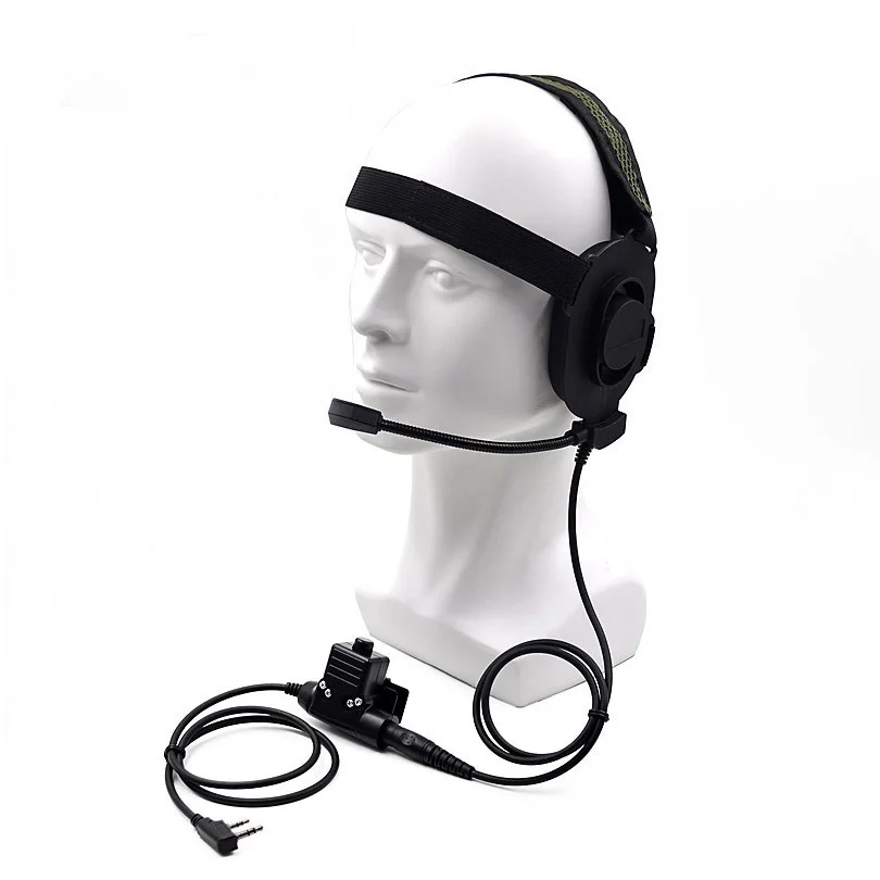 

Тактическая гарнитура Bowman Elite II, наушники U94 PTT для Kenwood TK2107 Baofeng UV-5R BF-888S UV 6R, портативная рация
