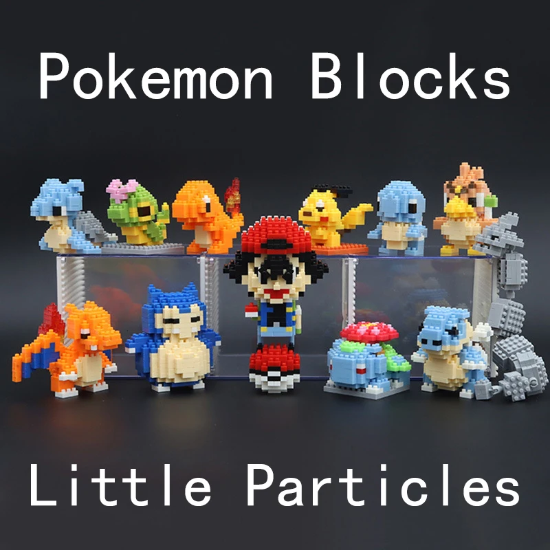 

Конструктор «Покемон», милые куклы, строительные игрушки, коллекция мелких частиц, протыкающий мяч для подросткового стола, спальни, украше...