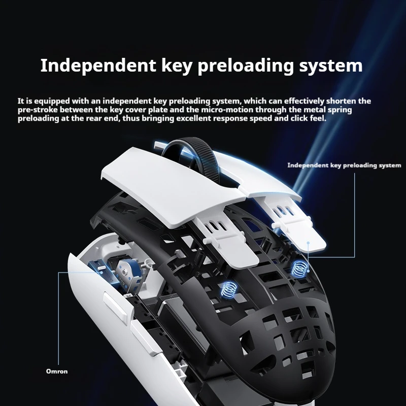 Игровая мышь MCHOSE G3 беспроводная Bluetooth трехрежимная легкая 12000 точек на дюйм PAW3311