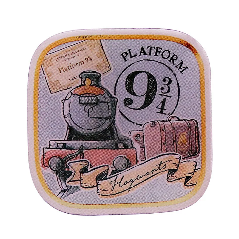 

Platform Nine and Three-quarters Jewelry Gift Pin Fashionable Creative Cartoon Brooch Lovely Enamel Badge Clothing Accessories