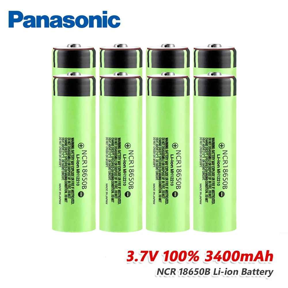

NCR 18650B rechargeable lithium battery 18650 3.7V 3.7mAh high current welding nickel sheet original 3400