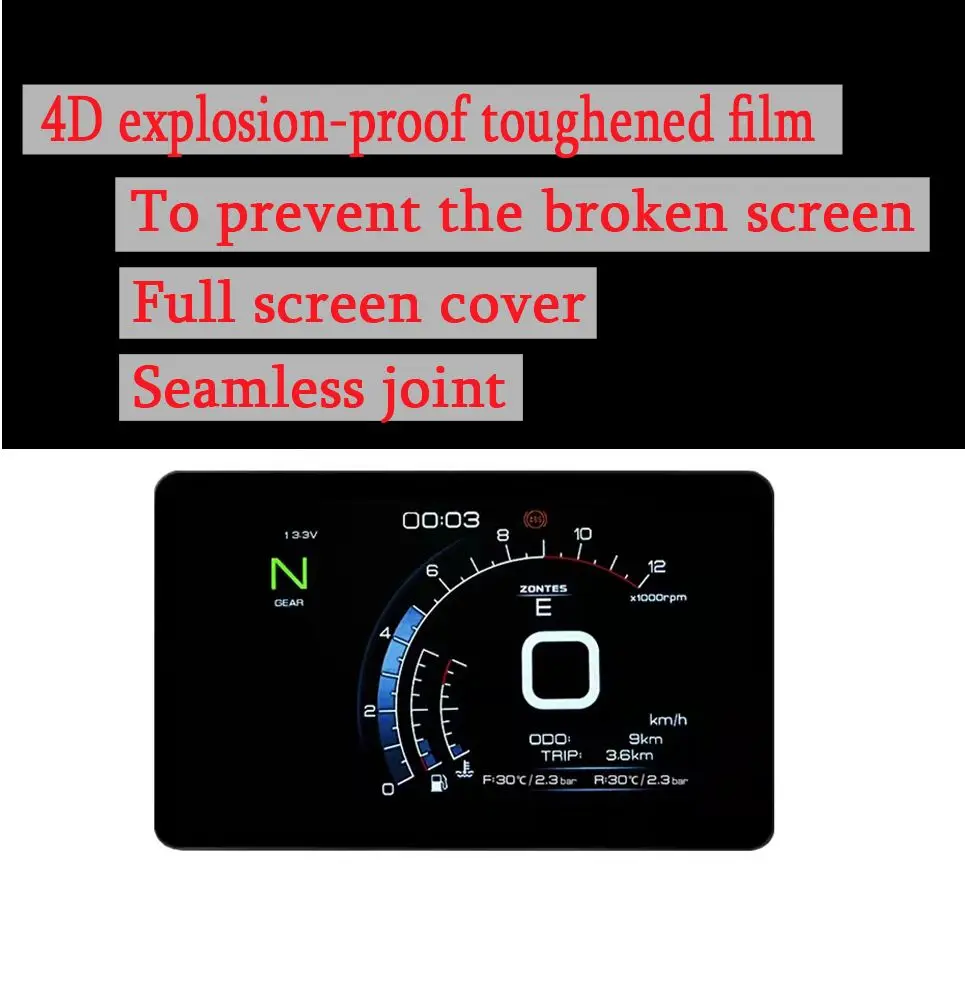 

Applicable to Motorcycle New Instrument Membrane Tempered Film Explosion-Proof FOR ZONTES 310R-V-T 2021 310M 310X