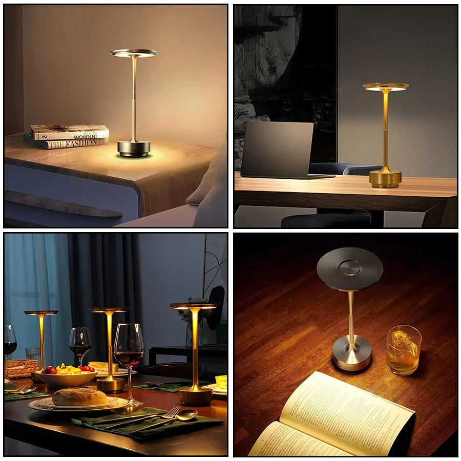 Перезаряжаемая Светодиодная Настольная Лампа С Сенсорным Переключателем