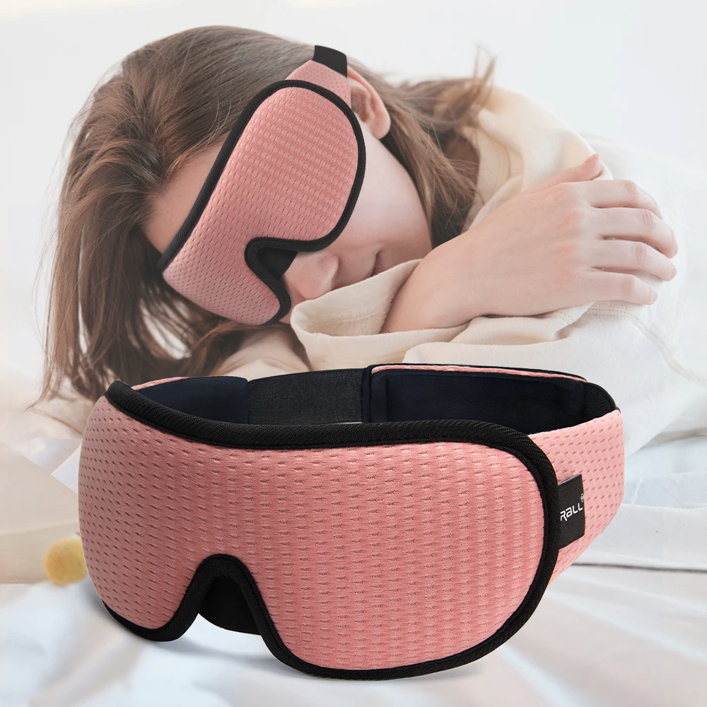 Маска для глаз с 3D блокировкой света для сна, мягкая маска для сна, защитная маска для глаз для путешествий, отдыха, ночного сна, дышащая маск...