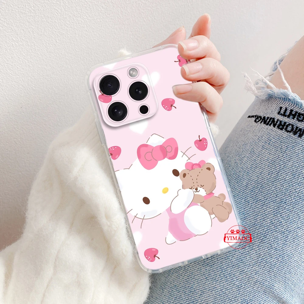 Мягкий чехол 116A с рисунком hello kitty для LG K71 K8 Plus K9 Lite Q510 K92 Q92 Stylo 6 7 V40 V50 V60 G9 X4 Q61 Q60