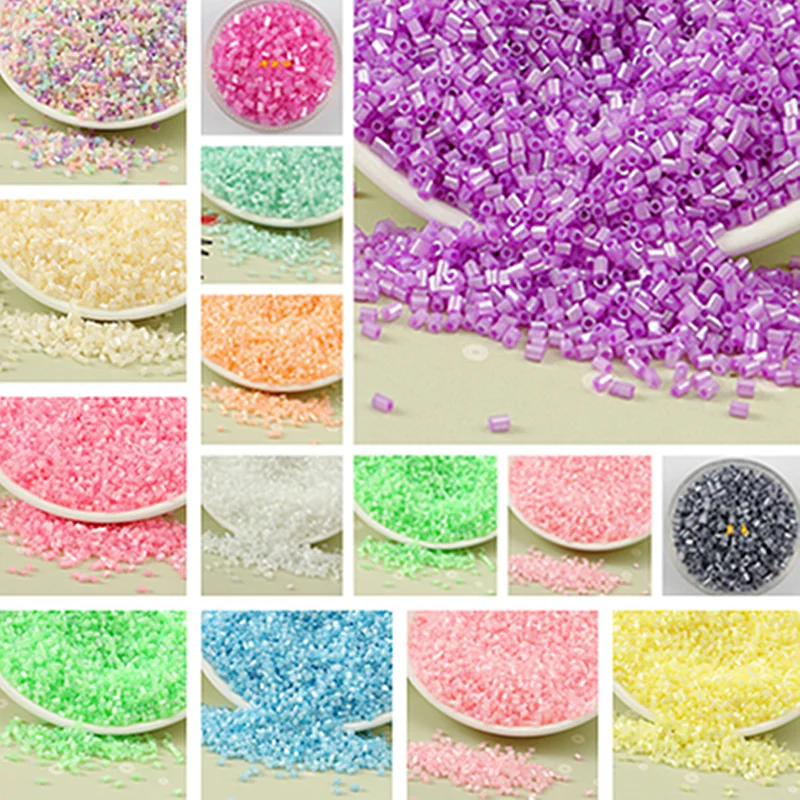 

2*3mm/500pcs Brand New Cream Tube Beads, DIY Necklaces, Bracelets, Jewelry Accessories, Celebration Decorations, Etc.