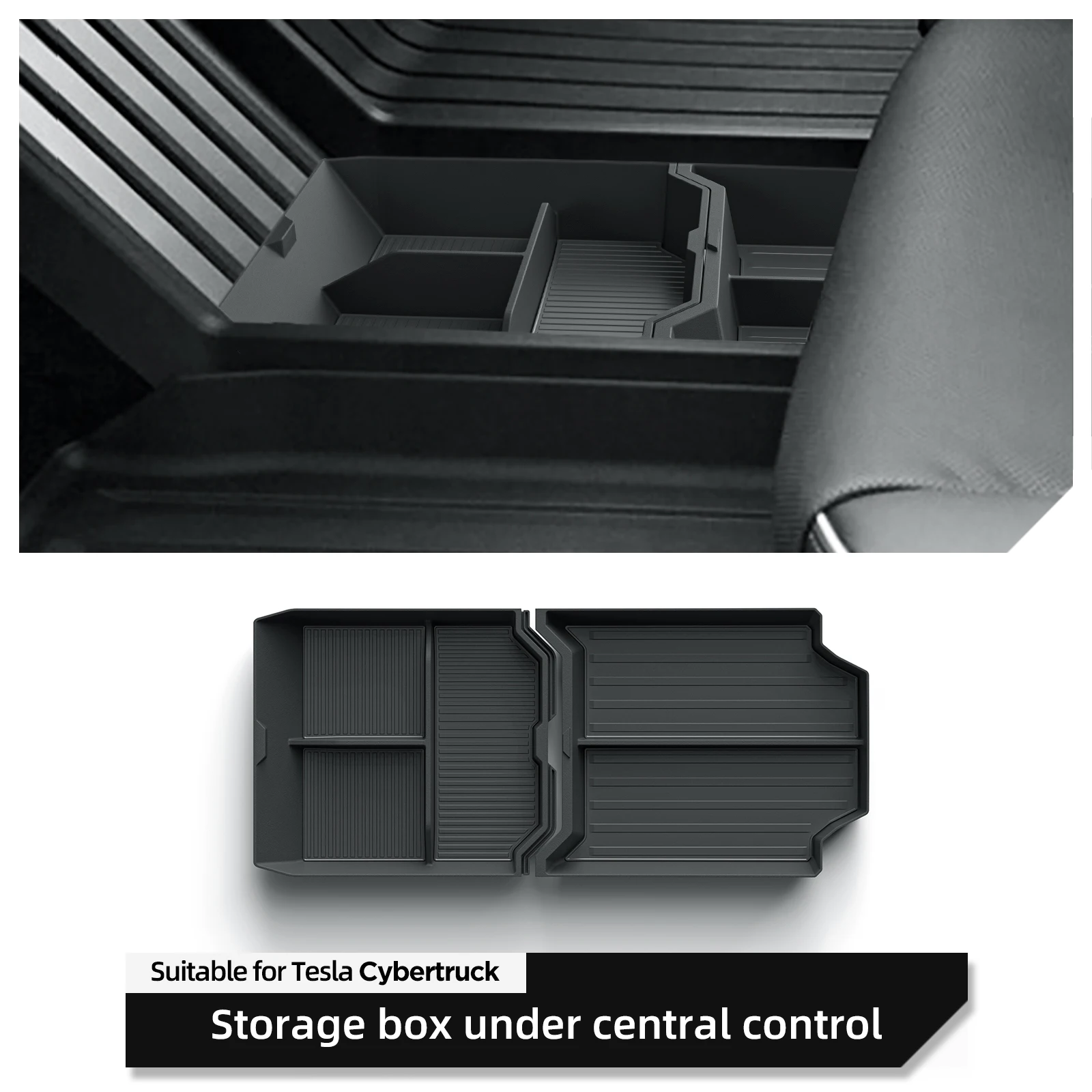 

Органайзер Для Центральной Консоли Tesla Cybertruck 2024/2025, Нижний Отсек Для Хранения Автомобильных Аксессуаров