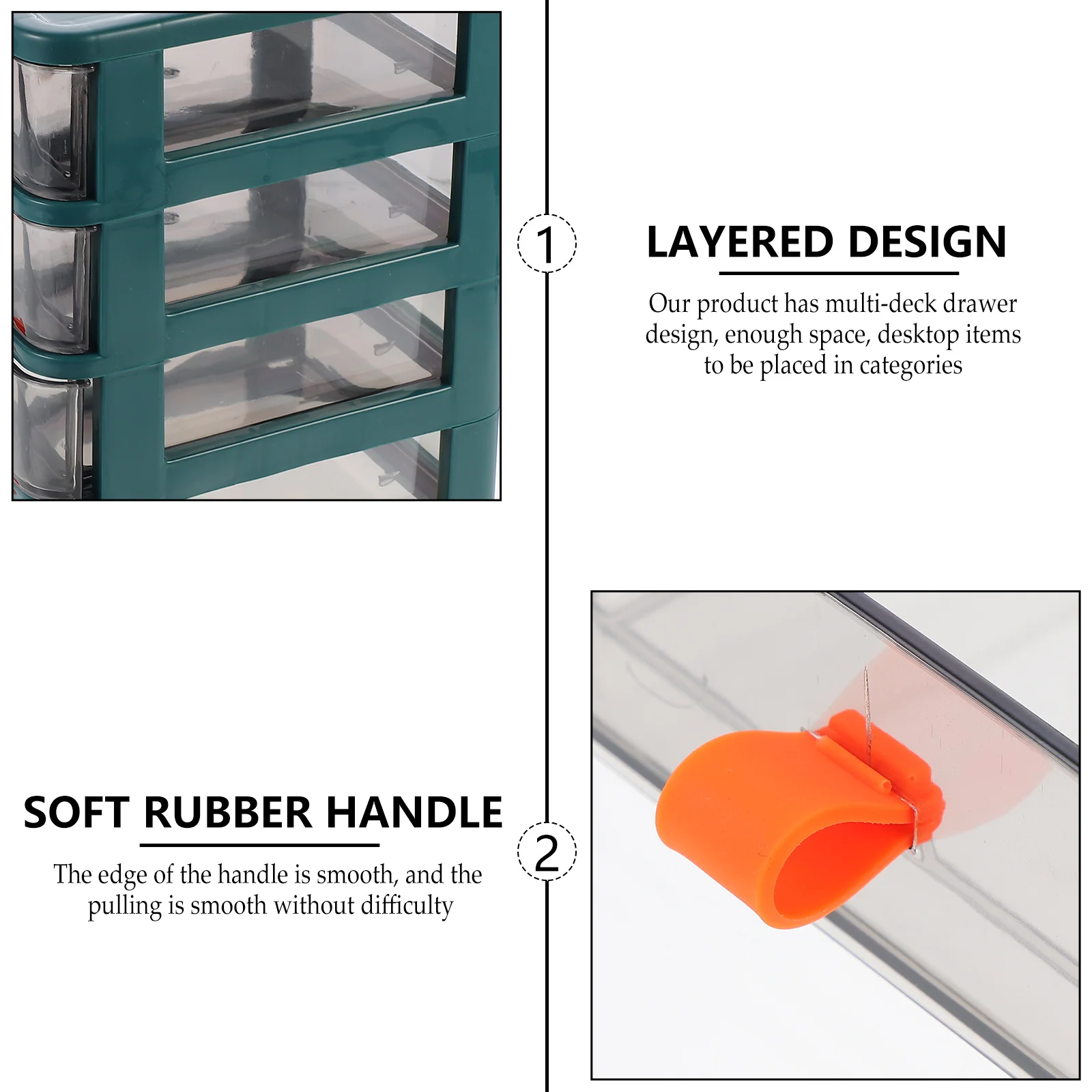 

Storage Drawer Organizer Box Desktop Drawers Cabinet Mini Desk Jewelry Clear Transparent Sundries Case Multi Layer Storey Bins