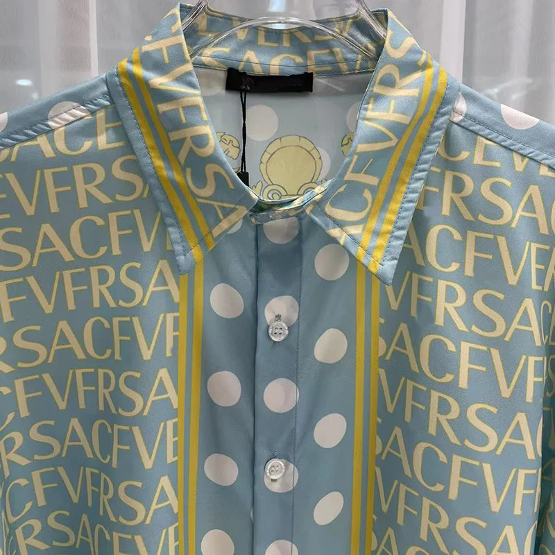 Мужская Повседневная Рубашка С Длинным Рукавом Весенне-осенний Дизайн Принтом